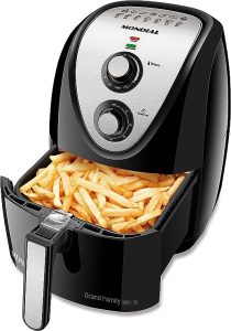 melhores air fryer-Fritadeira-Sem-Oleo-Air-Fryer-5L-Mondial-Preto-Inox-1900W-AFN-50-BI