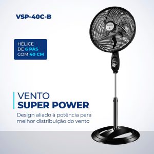 VENTILADOR-COLUNA-MONDIAL-SUPER-POWER-VSP40C-B